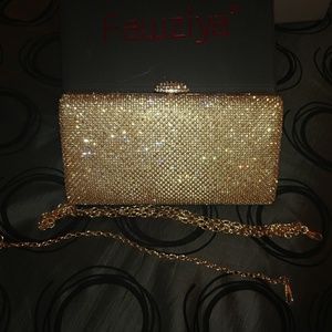 Crystal embellished special occasion purse